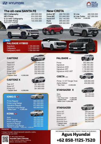 Promo Pricelist Harga Hyundai sukabumi Terbaru 2025